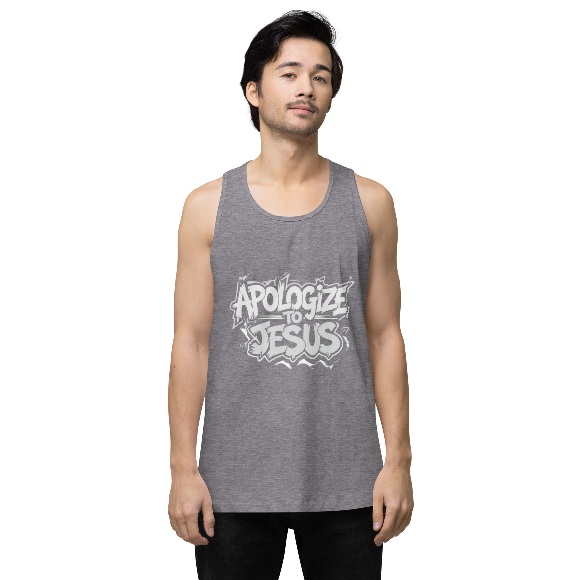 Apologize To Jesus Men’s tank top - Image 41