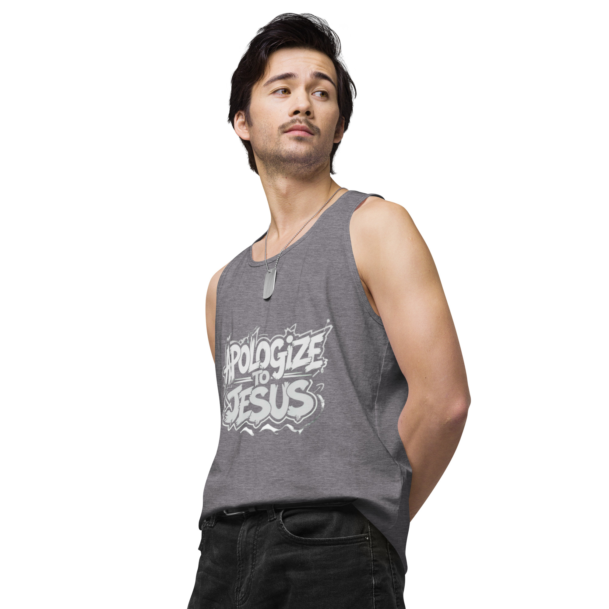 Apologize To Jesus Men’s tank top - Image 44