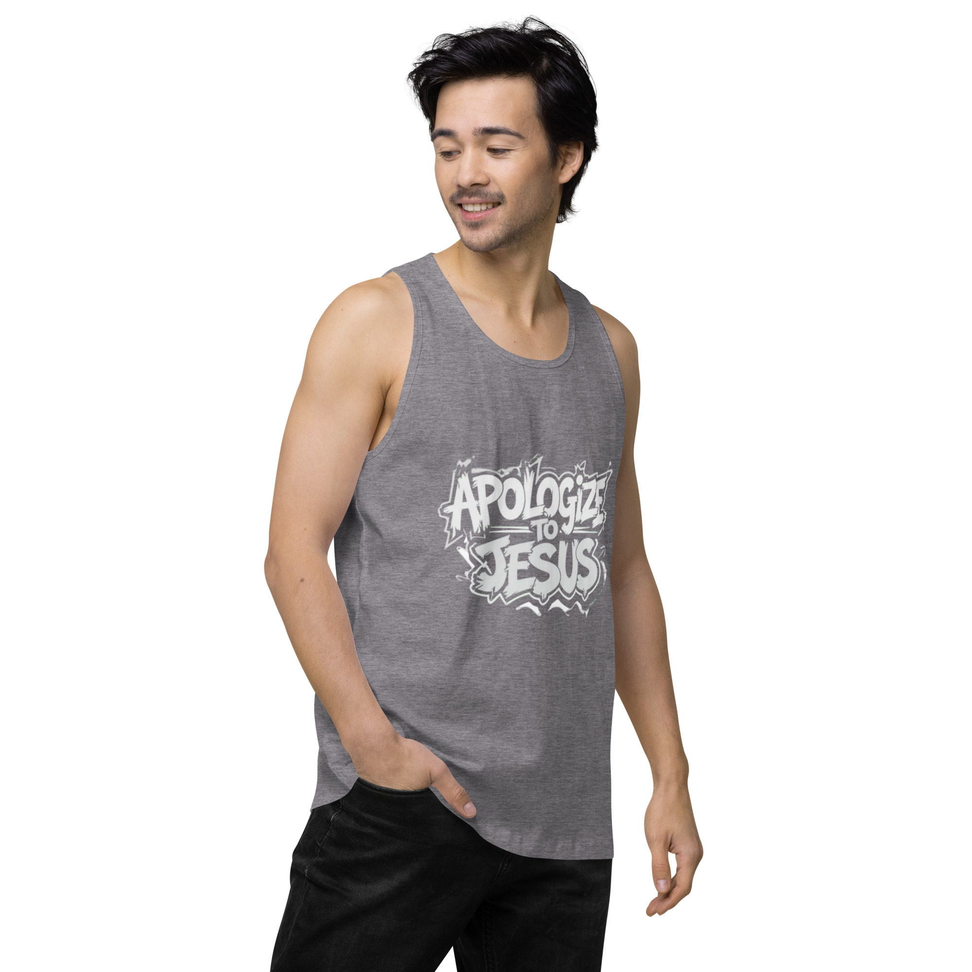 Apologize To Jesus Men’s tank top - Image 43