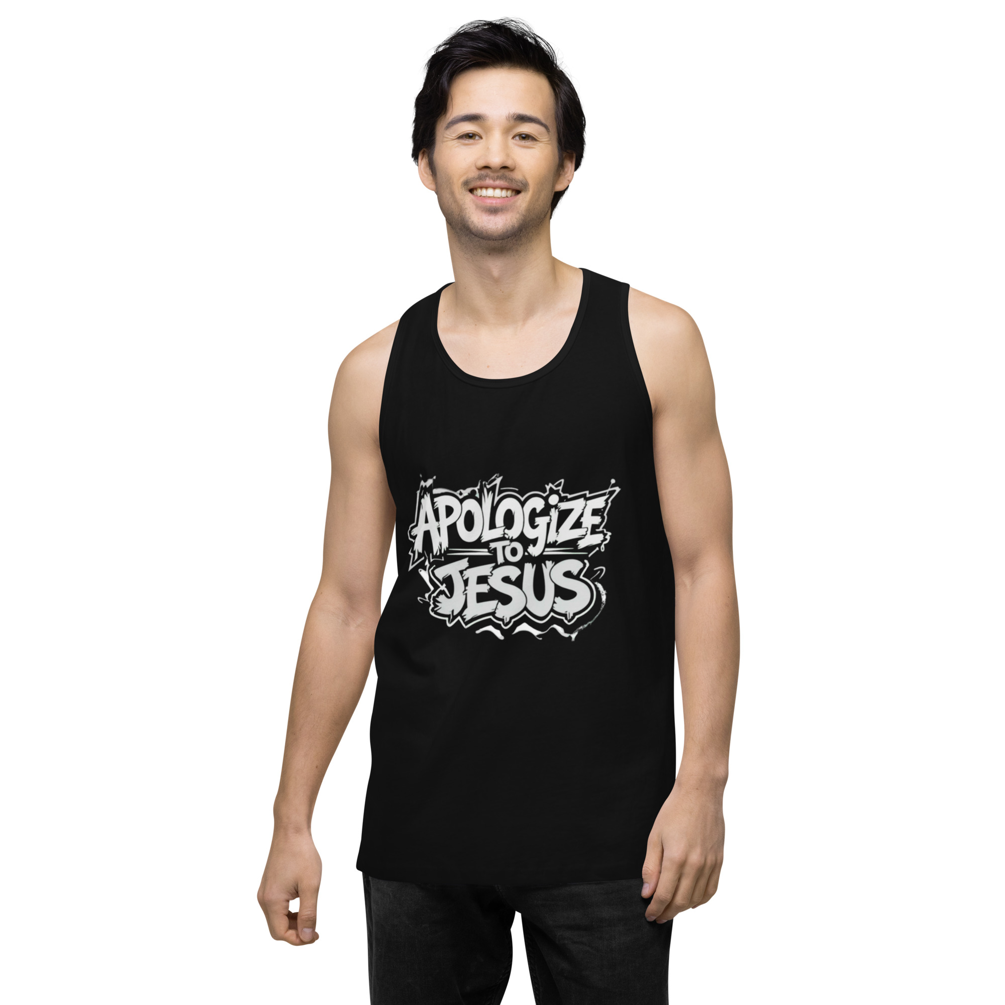 Apologize To Jesus Men’s tank top