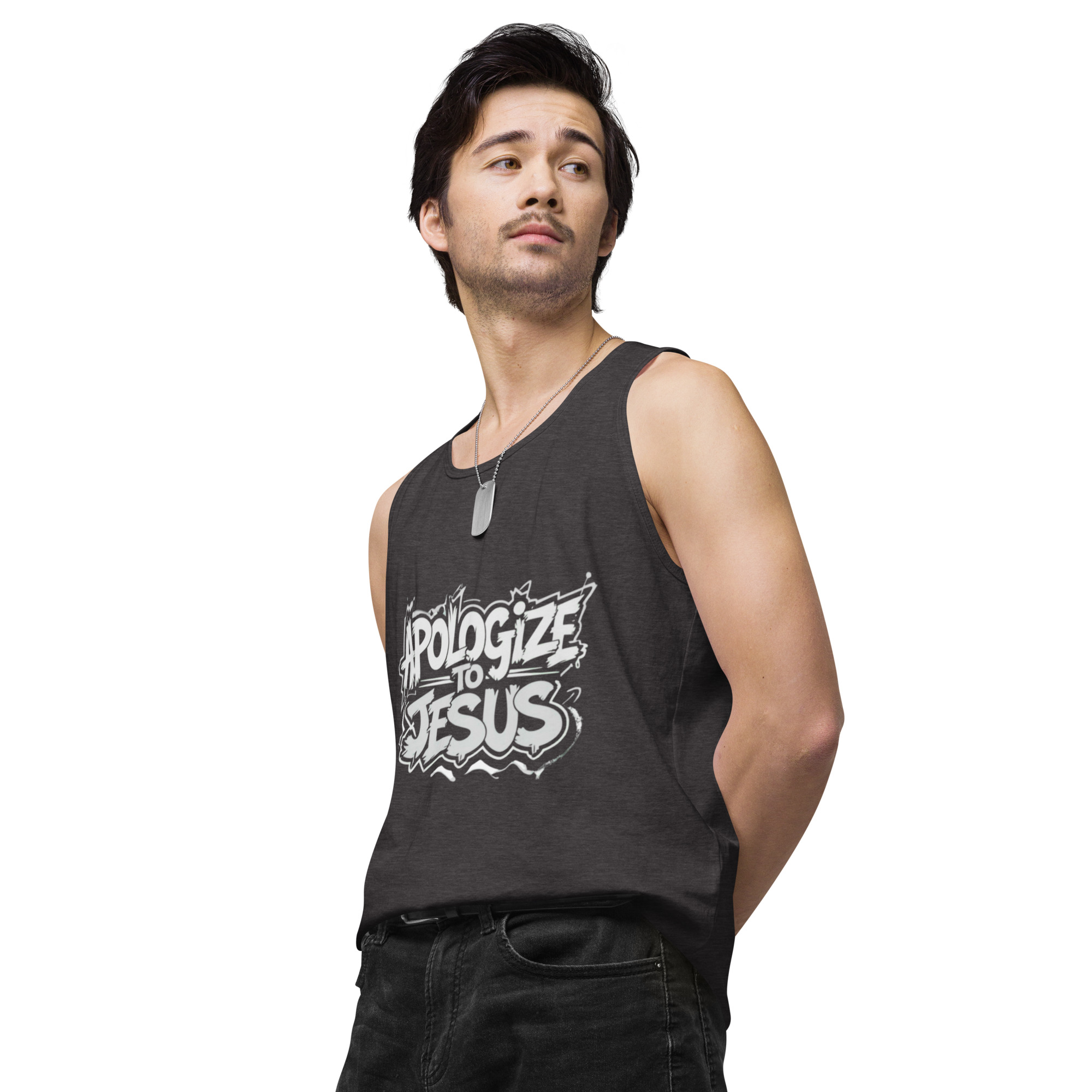 Apologize To Jesus Men’s tank top - Image 24