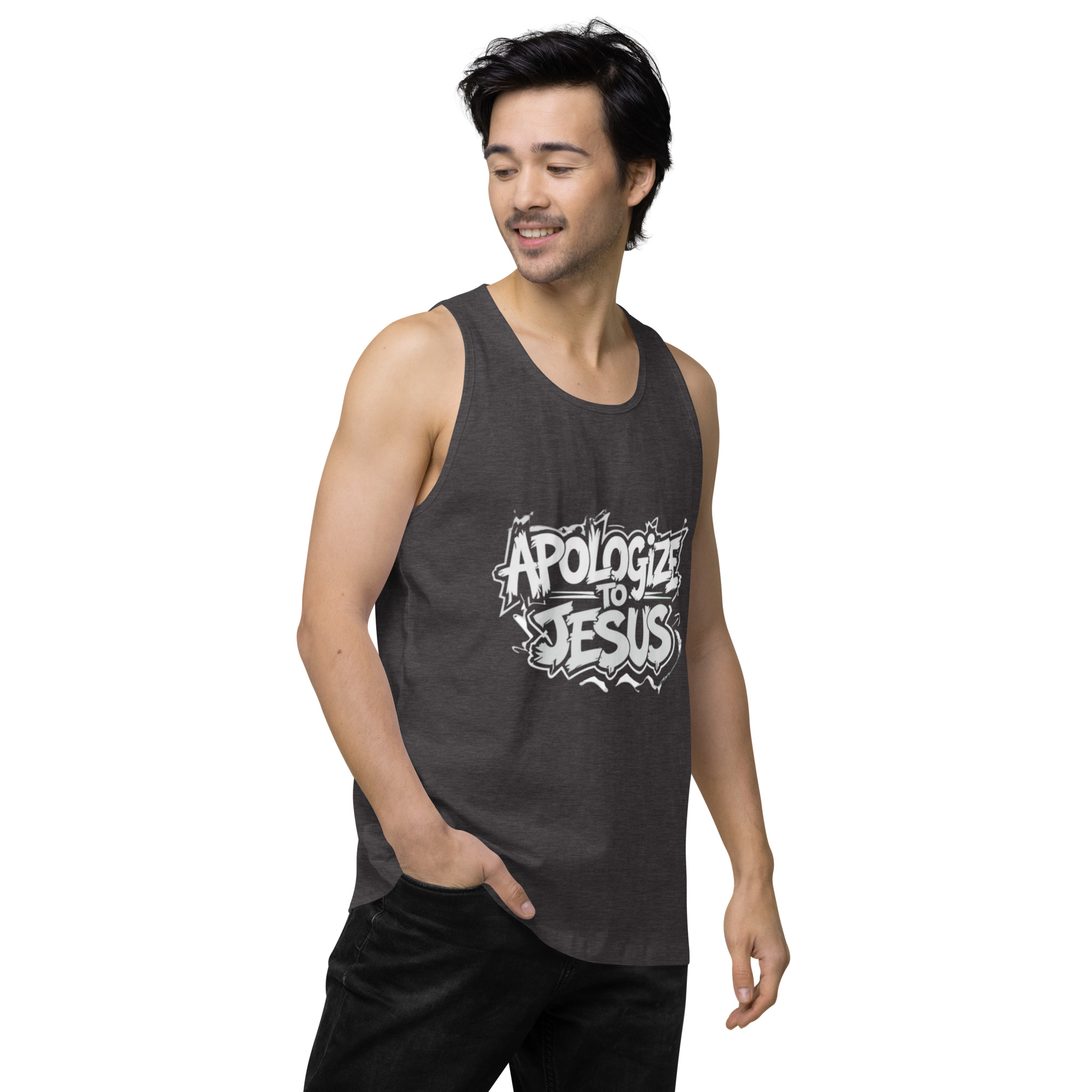 Apologize To Jesus Men’s tank top - Image 23