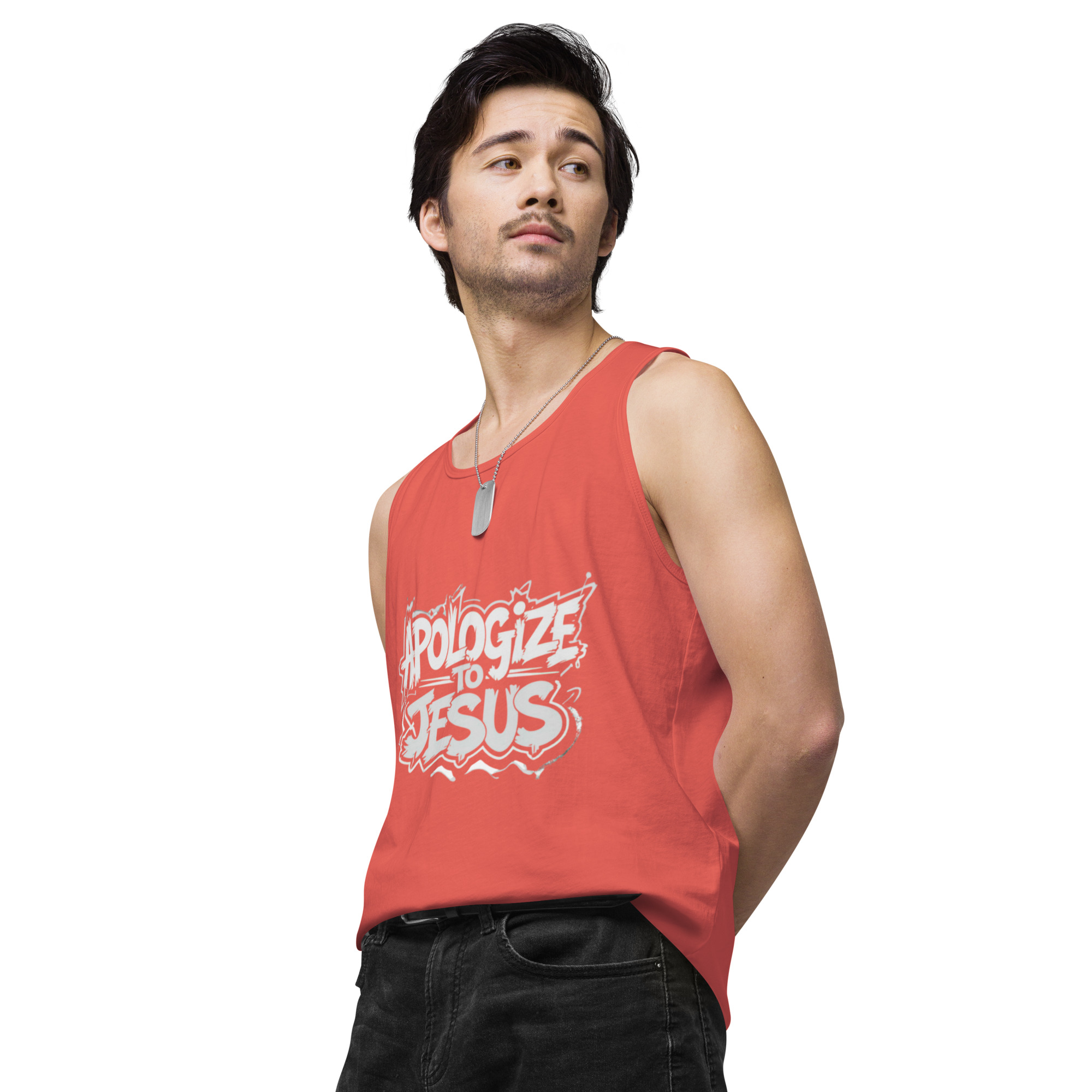 Apologize To Jesus Men’s tank top - Image 39