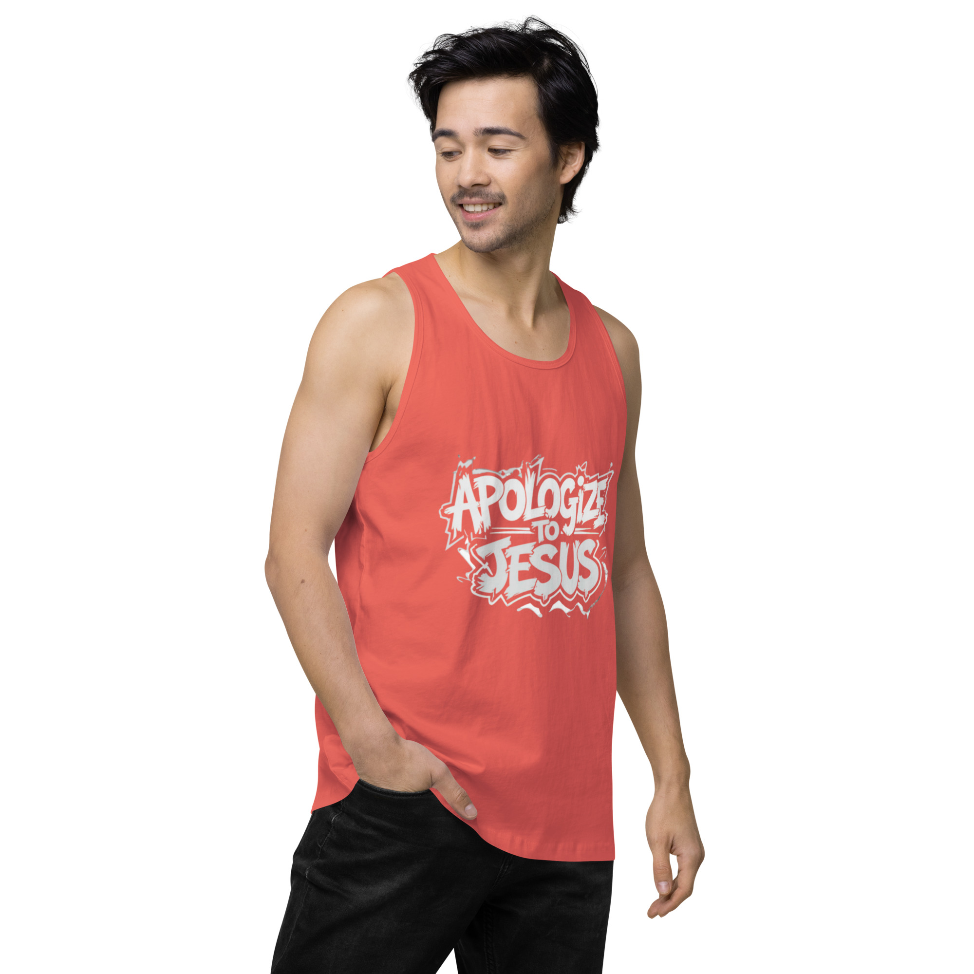 Apologize To Jesus Men’s tank top - Image 38