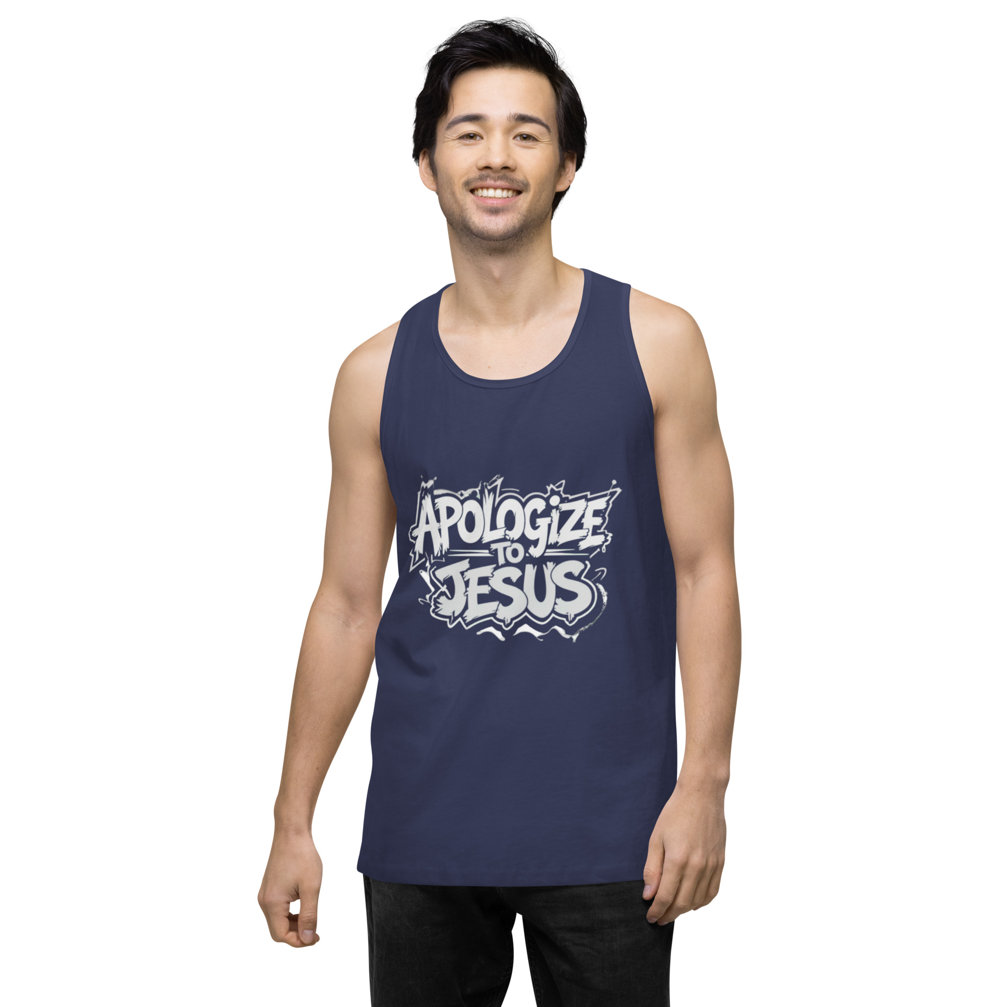 Apologize To Jesus Men’s tank top - Image 27