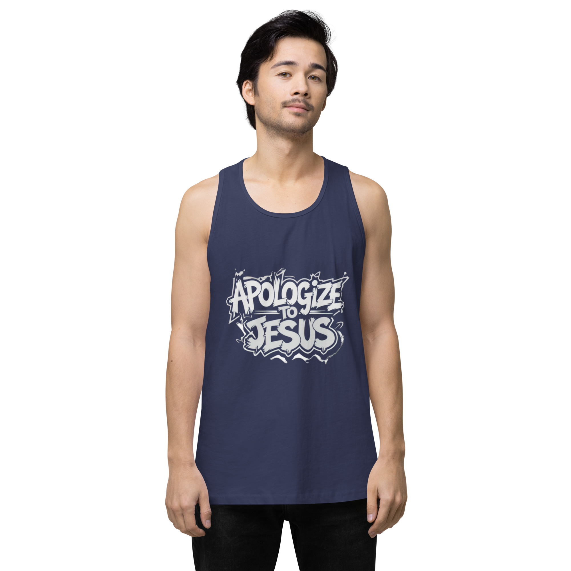Apologize To Jesus Men’s tank top - Image 26