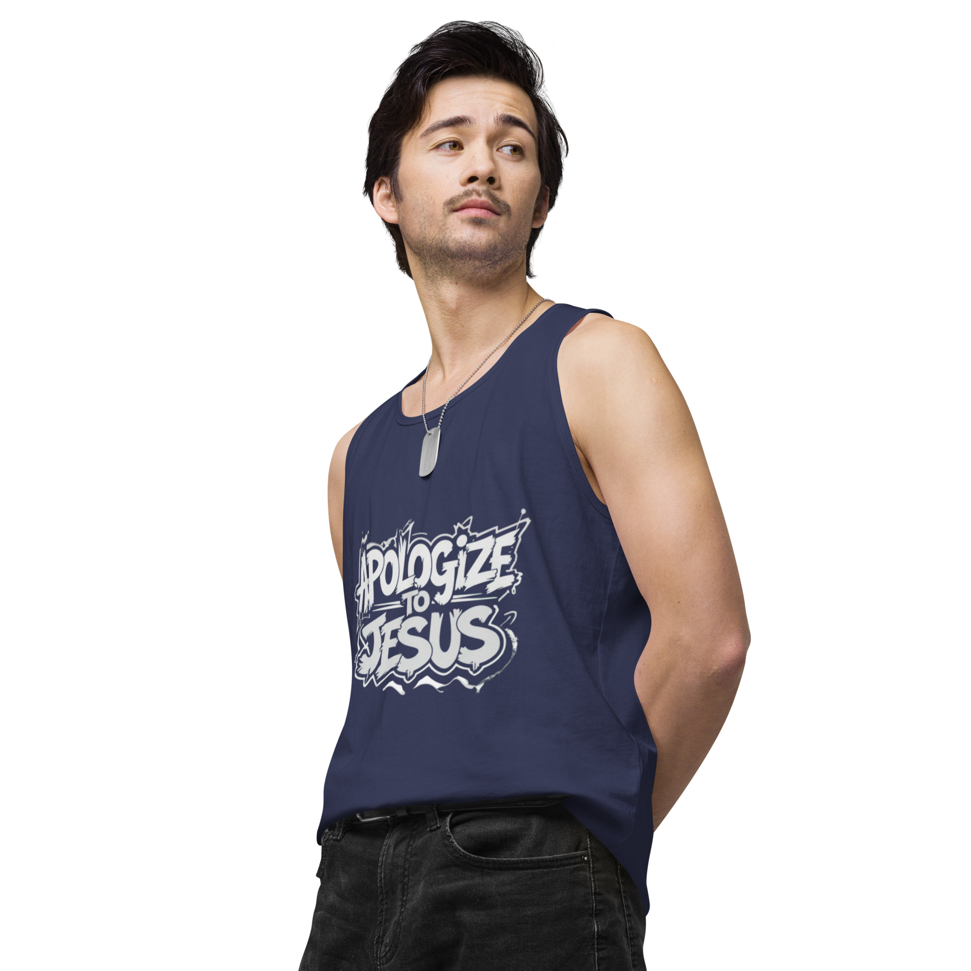 Apologize To Jesus Men’s tank top - Image 29