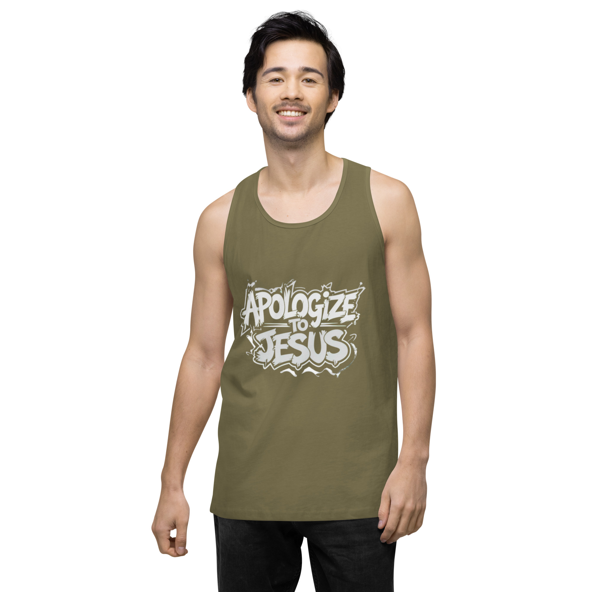 Apologize To Jesus Men’s tank top - Image 32