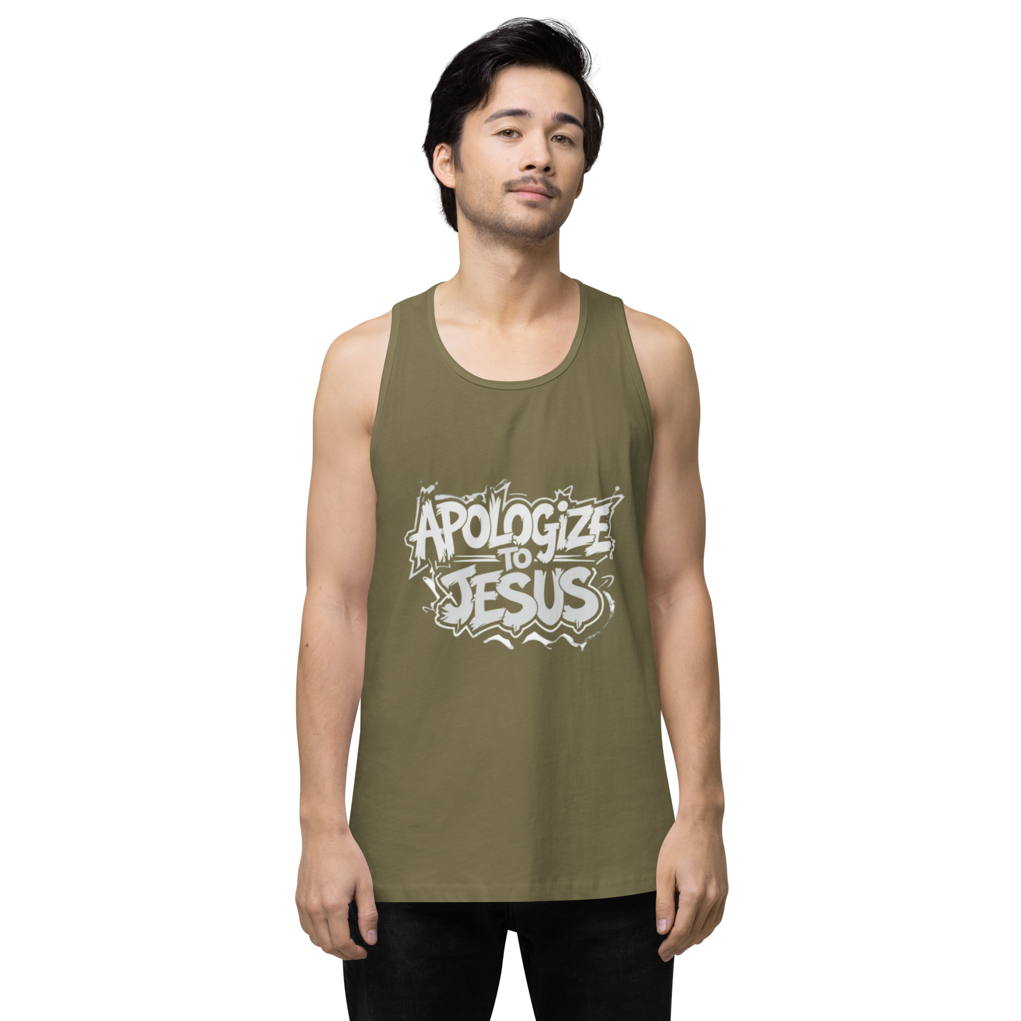 Apologize To Jesus Men’s tank top - Image 31