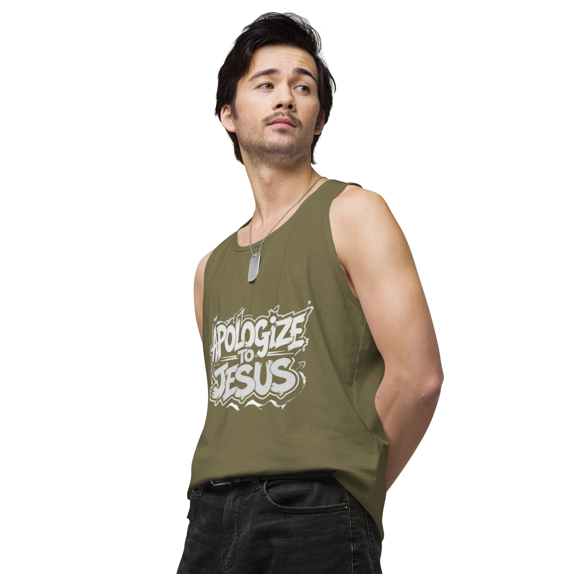 Apologize To Jesus Men’s tank top - Image 34
