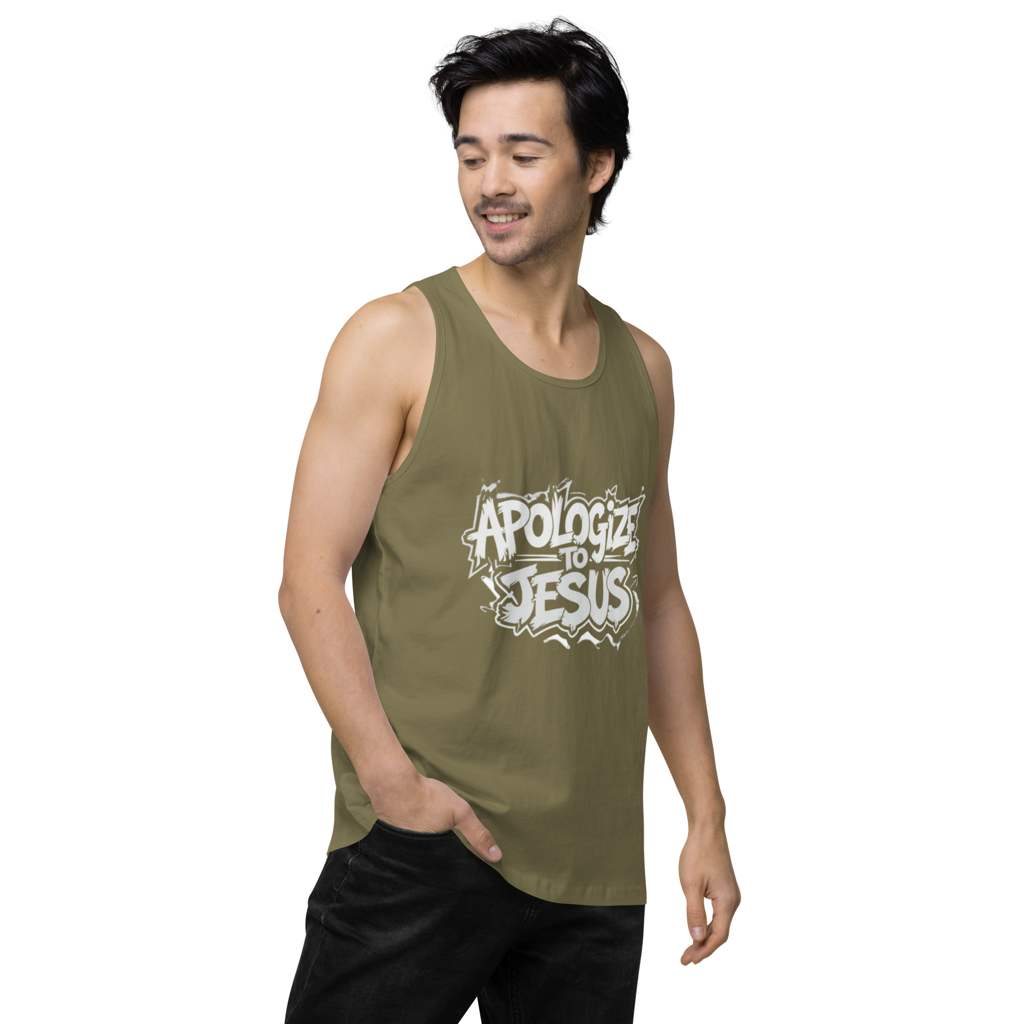 Apologize To Jesus Men’s tank top - Image 33