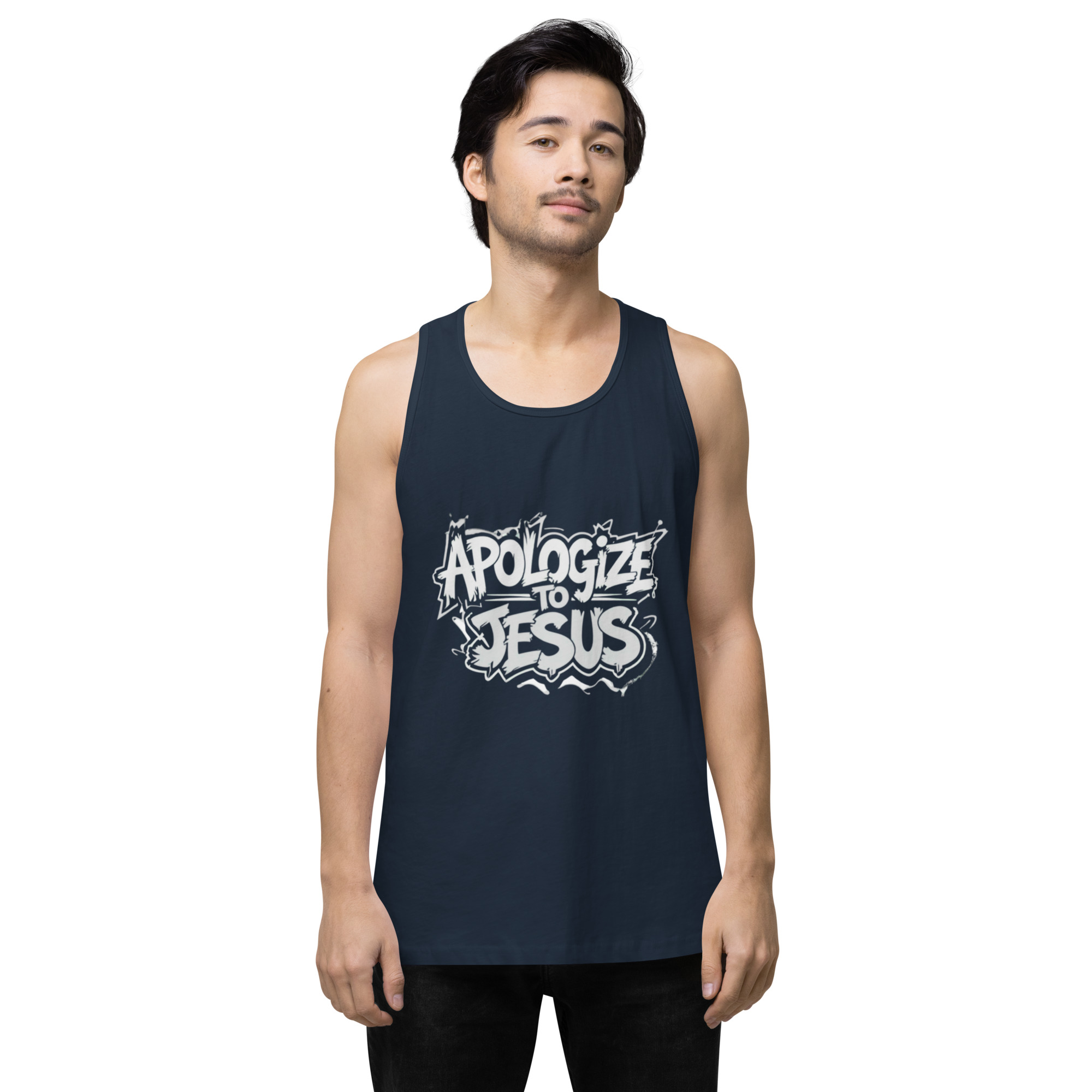 Apologize To Jesus Men’s tank top - Image 16