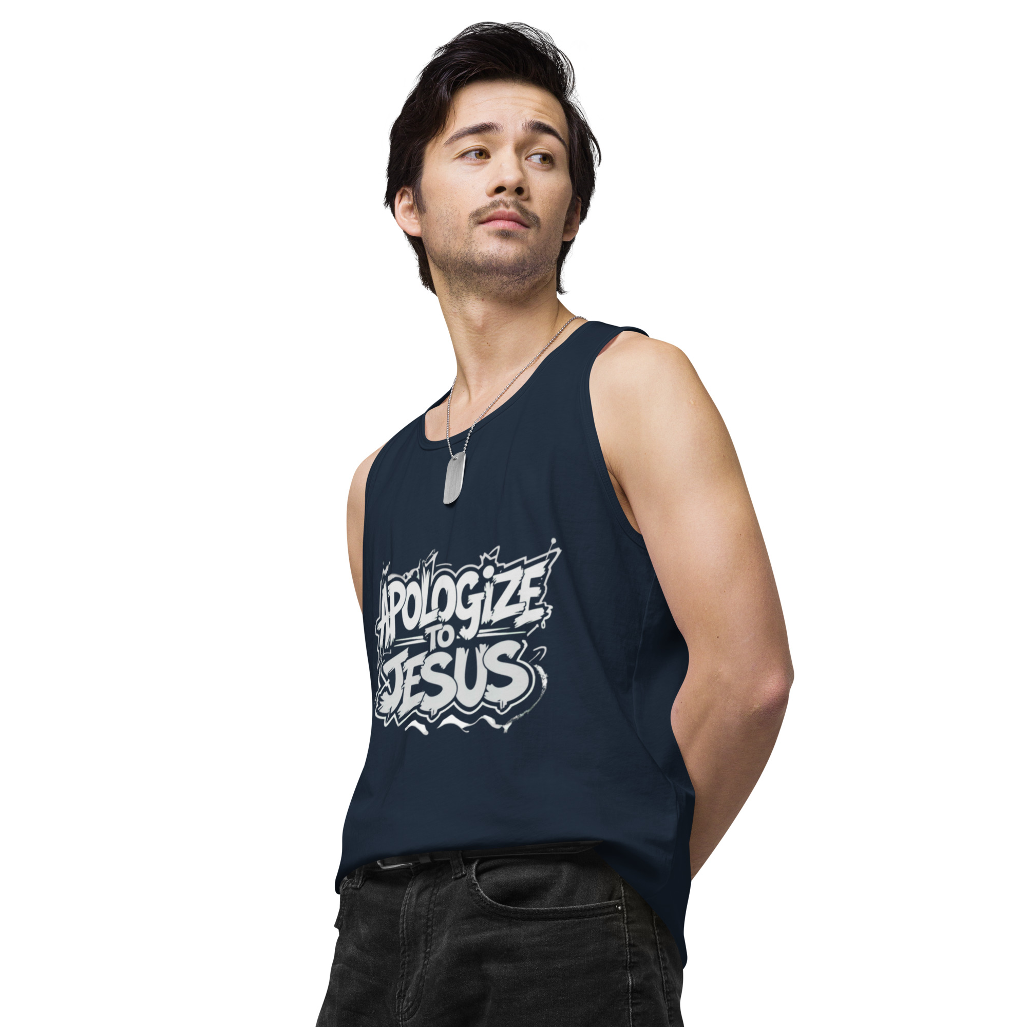 Apologize To Jesus Men’s tank top - Image 19