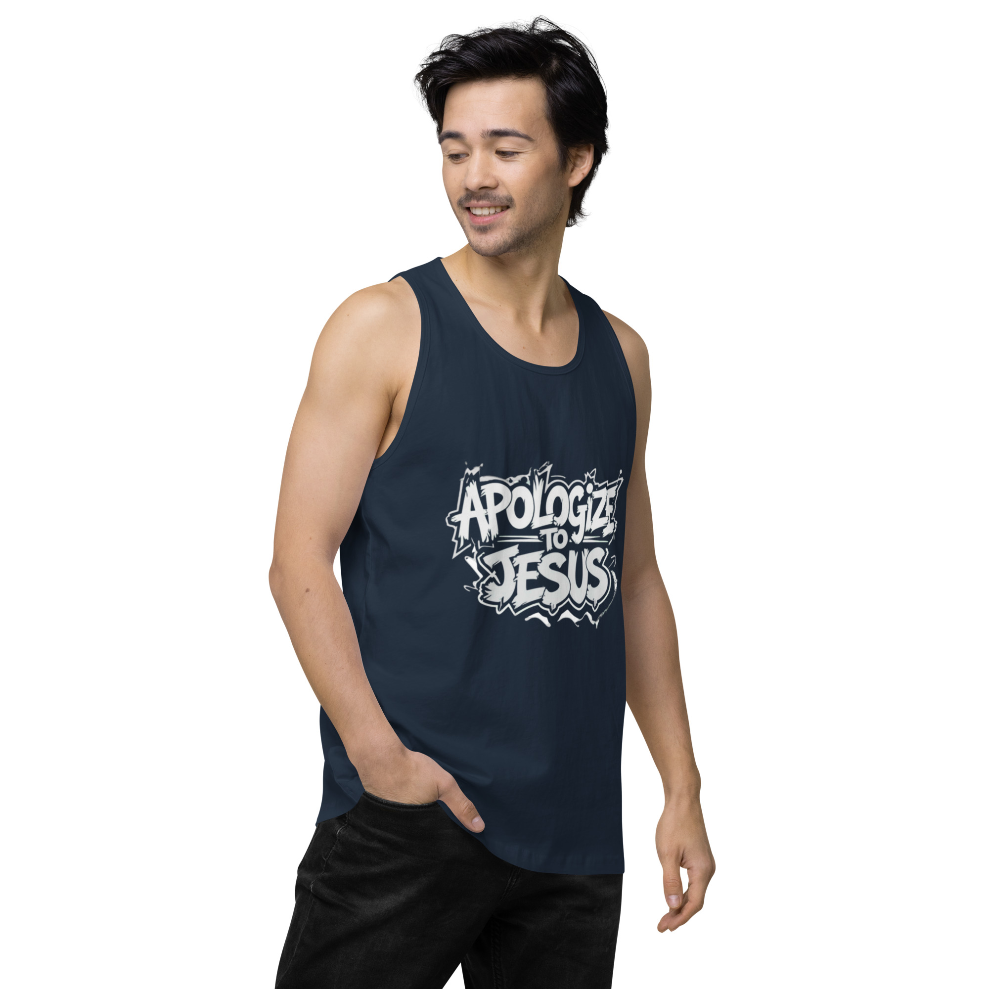 Apologize To Jesus Men’s tank top - Image 18