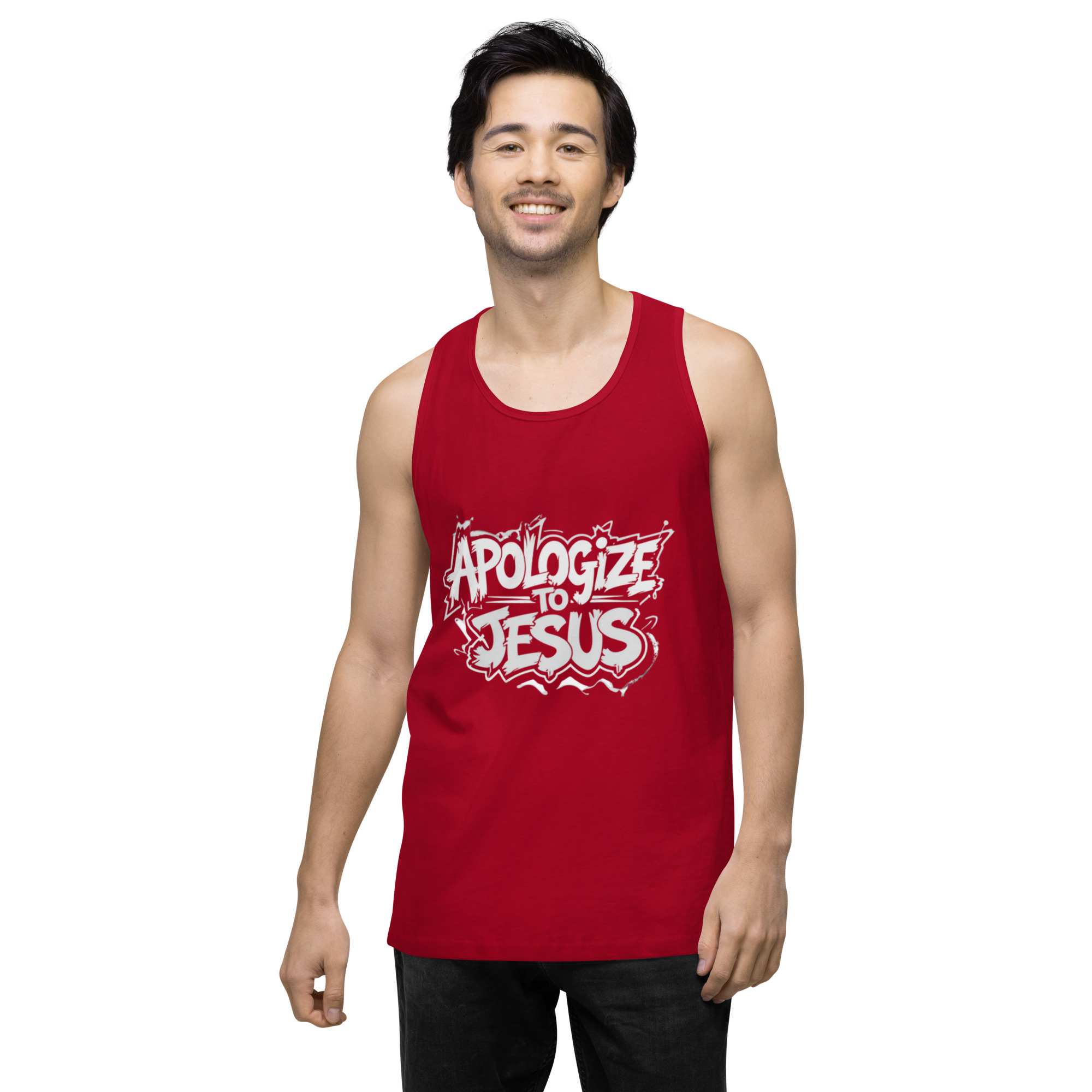 Apologize To Jesus Men’s tank top - Image 12