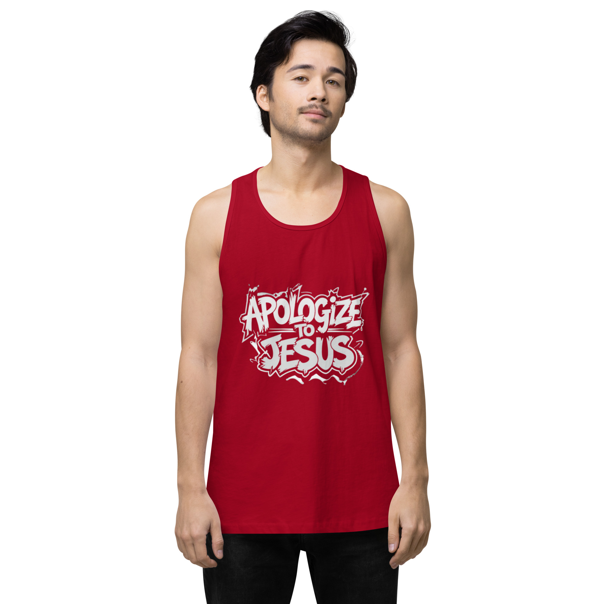 Apologize To Jesus Men’s tank top - Image 11
