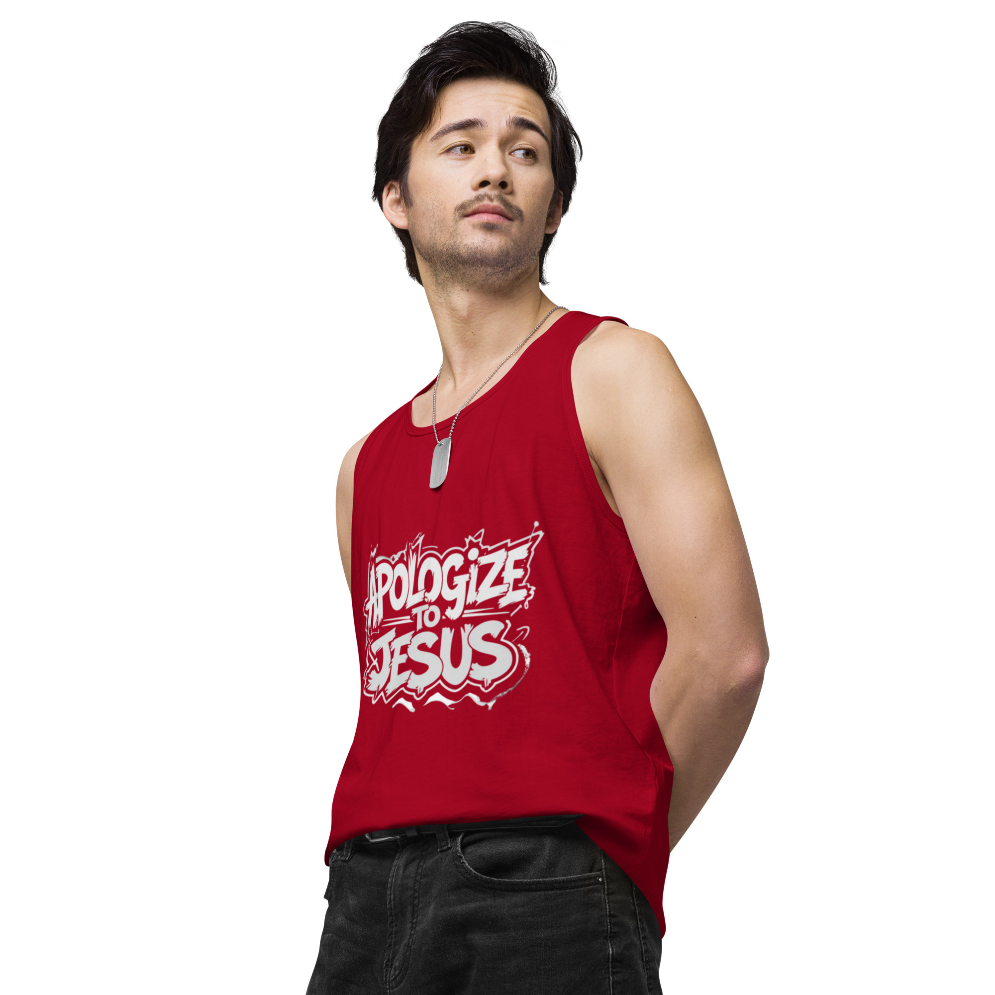 Apologize To Jesus Men’s tank top - Image 14