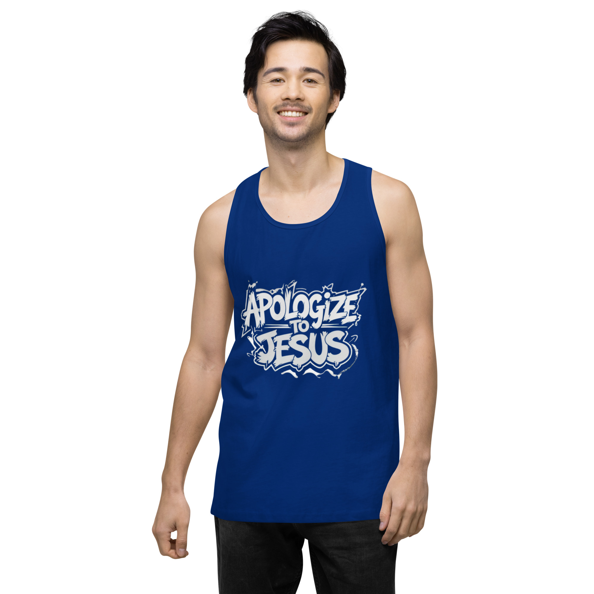 Apologize To Jesus Men’s tank top - Image 7